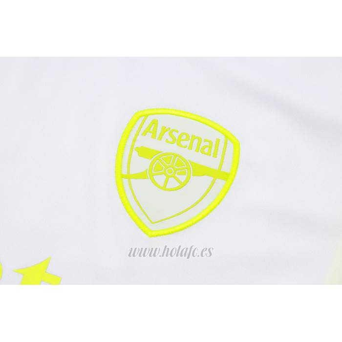 Chandal del Arsenal Manga Corta 2023-2024 Blanco - Pantalon Corto